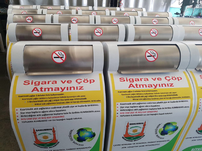 GERMAN Konya belediyesi atık yağ toplama kumbarası,Ahırlı,Akören belediyesi atık yağ toplama kumbarası